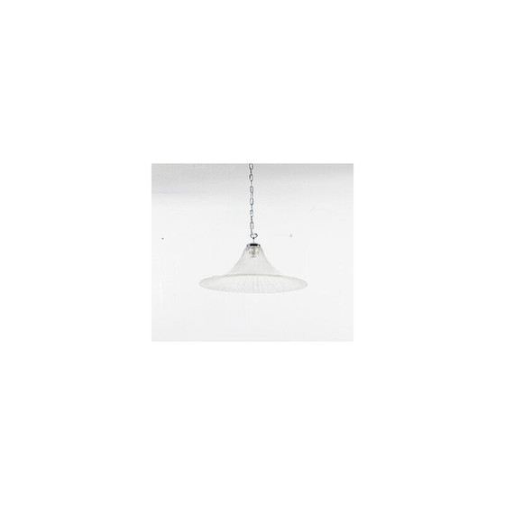 Image 1 of Vintage frosted glass pendant lamp for Limburg, 1960