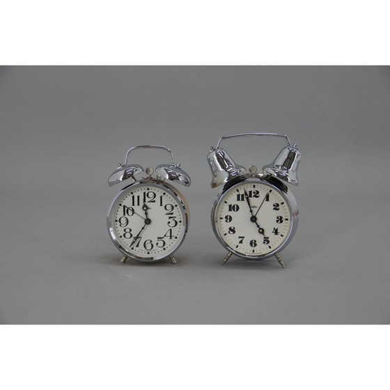 Image 1 of Pair of vintage alarm clocks by Prim, Czechoslovakia 1980