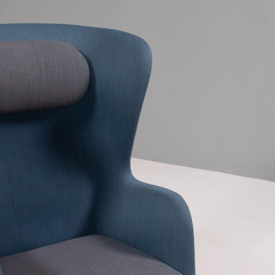 Image 1 of Vintage blue and grey RO armchair by Jaime Hayon for Fritz Hansen