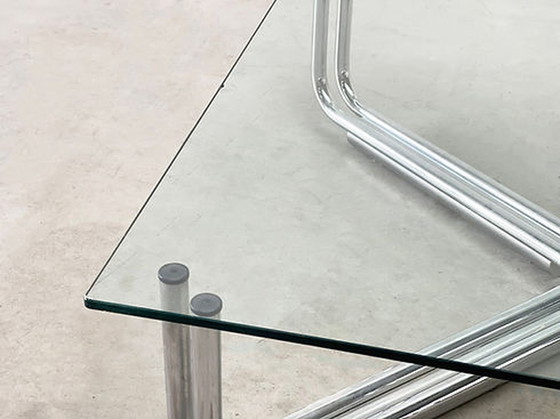 Image 1 of Chrome coffee table by Gianfranco Frattini