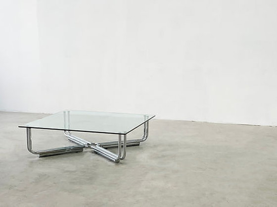 Image 1 of Chrome coffee table by Gianfranco Frattini