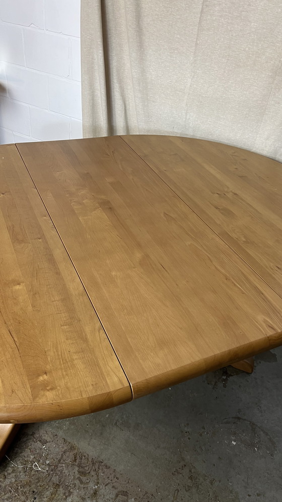 Image 1 of Vintage extendable dining table from round to oval