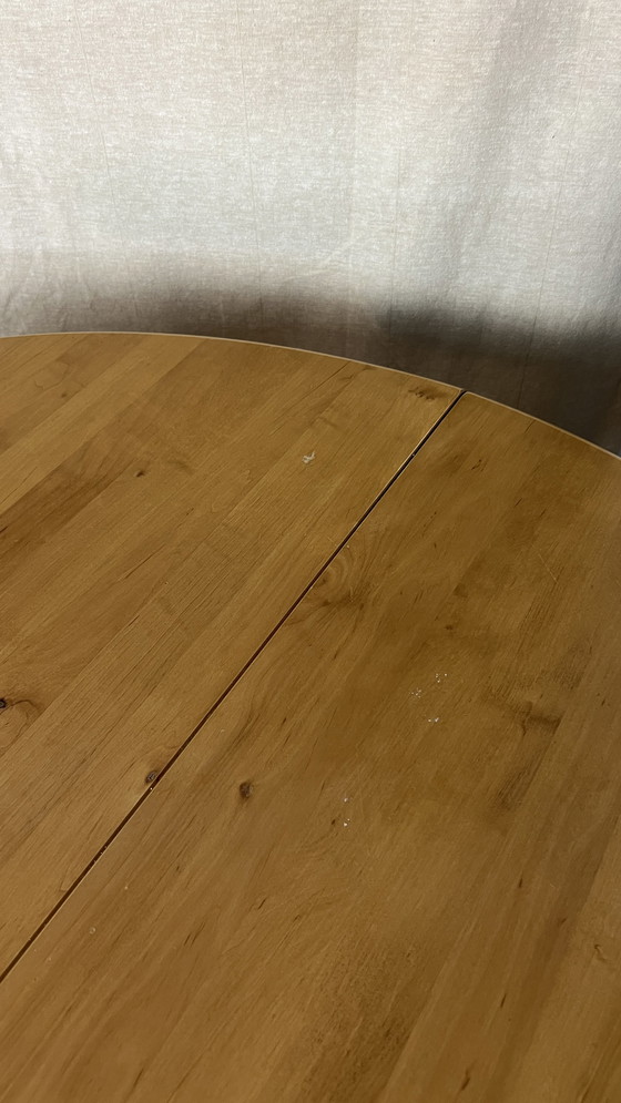 Image 1 of Vintage extendable dining table from round to oval