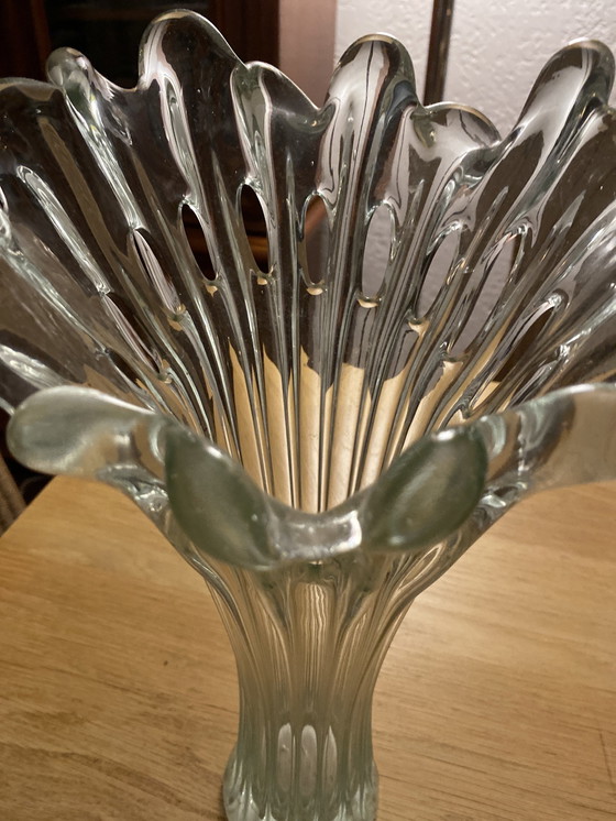 Image 1 of Art Deco Val St Lambert Crystal Vase