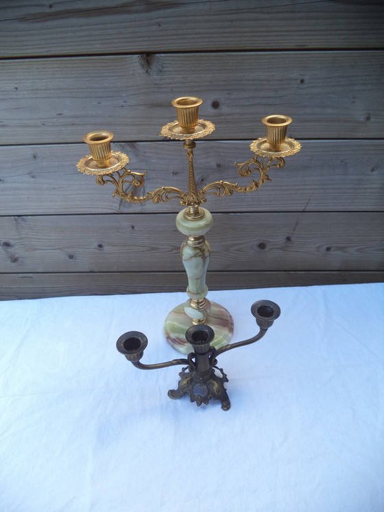 Image 1 of Dos candelabros Art Déco