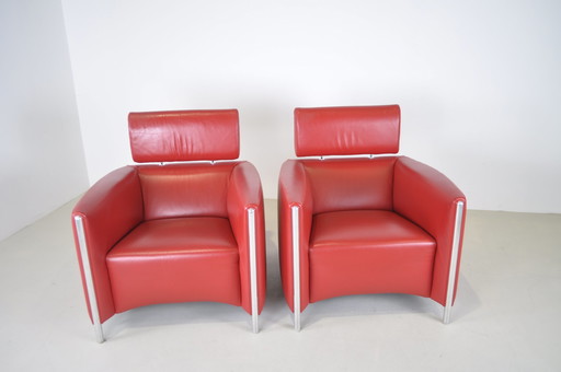 2x Leolux Goncharov armchair