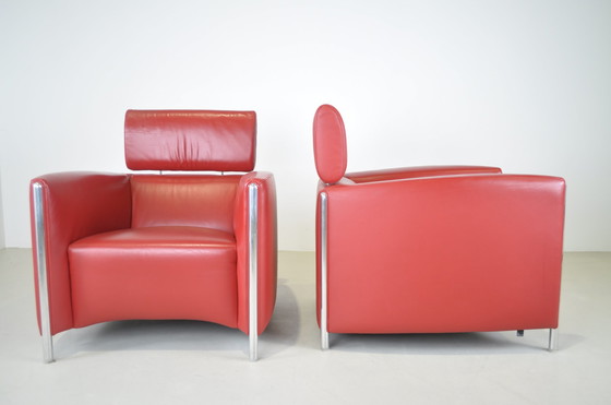 Image 1 of 2x Leolux Goncharov armchair