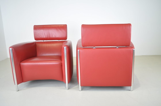 Image 1 of 2x Leolux Goncharov armchair