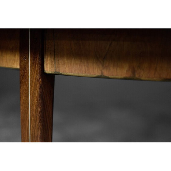 Image 1 of Vintage round rosewood dining table by Agner Christoffersen for N.C. Christoffersen, Denmark 1948