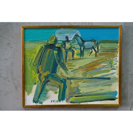 Image 1 of Vintage lithograph by Fredrik Rodhe, 1979