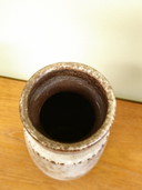 Vaso Scheurich vintage della Germania Ovest, marrone 