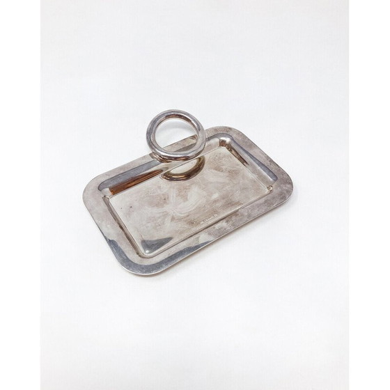 Image 1 of Mid-century Christofle "Vertigo" tray by Andrée Putman, France