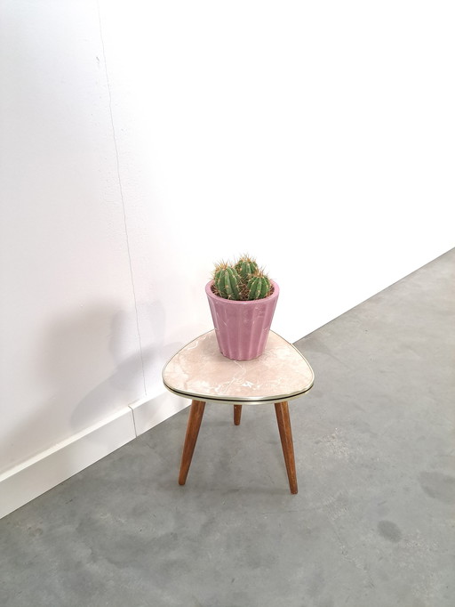 Plant Table With Formica Marble Look Top No. 1