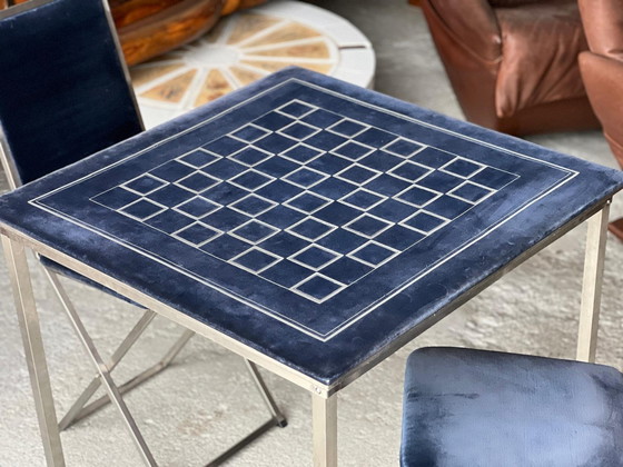 Image 1 of Christian Dior 1975 Vintage Games Table and 2 Chairs