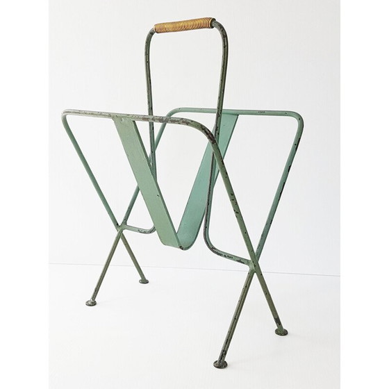 Image 1 of Vintage magazine rack by Jacques Adnet