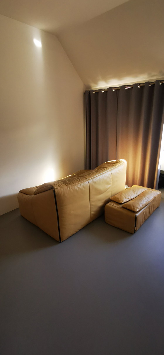 Image 1 of Ligne Roset Sofa And Footstool Plumy