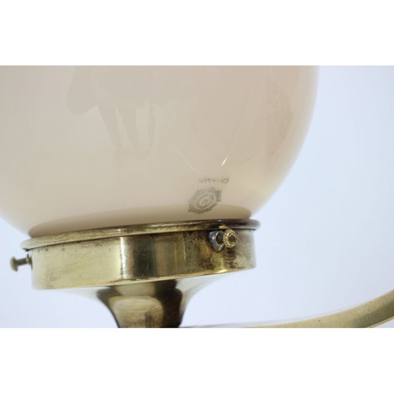 Image 1 of Lampadario vintage in ottone, Cecoslovacchia 1930