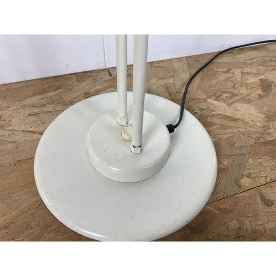 Image 1 of Lampada da terra vintage con contrappeso cromato e metallo verniciato bianco, 1970