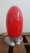 2 x Vintage Fjorton Dino Eggs lamp