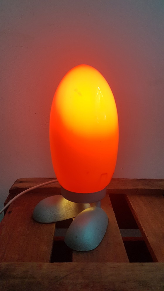 Image 1 of 2 x Vintage Fjorton Dino Eggs lamp