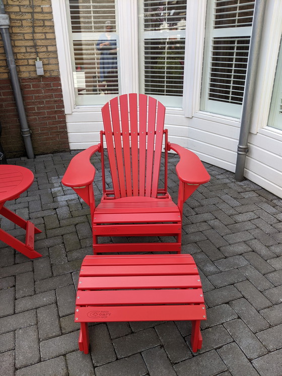 Image 1 of Ensemble de meubles de jardin avec chaise canadienne confortable.