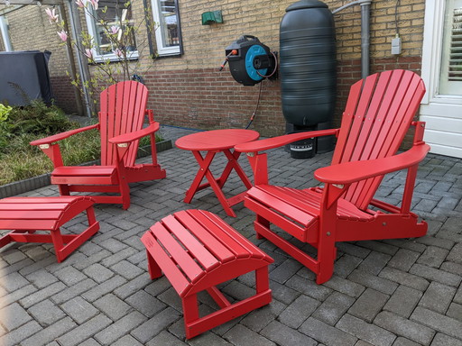 Comfy Canadian chair garden furniture set.