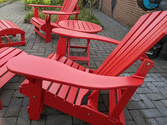 Image 1 of Ensemble de meubles de jardin avec chaise canadienne confortable.