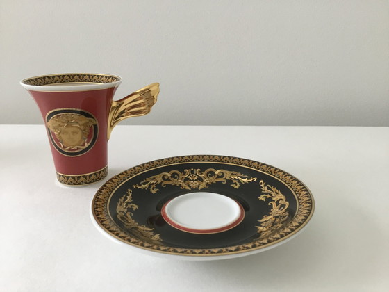 Image 1 of Rosental Versace Medusa Espresso/Mocha  Cup & Saucer