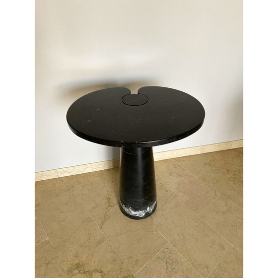 Image 1 of Vintage Marquina marble side table for Skipper, Italy 1970