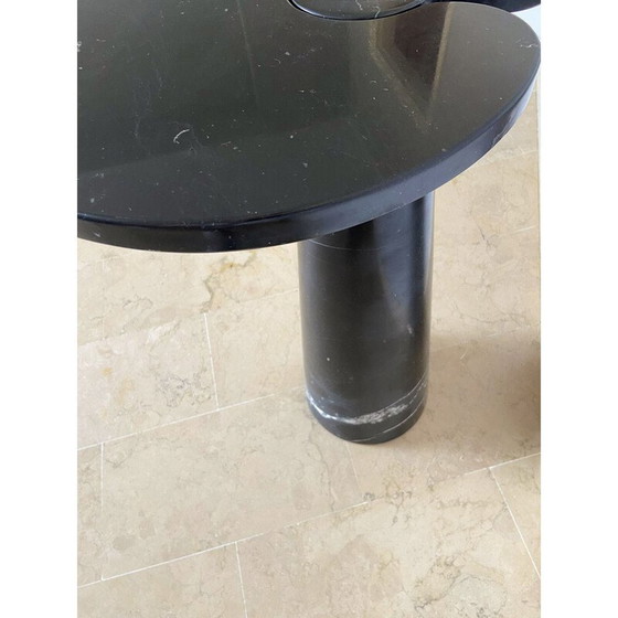 Image 1 of Vintage Marquina marble side table for Skipper, Italy 1970