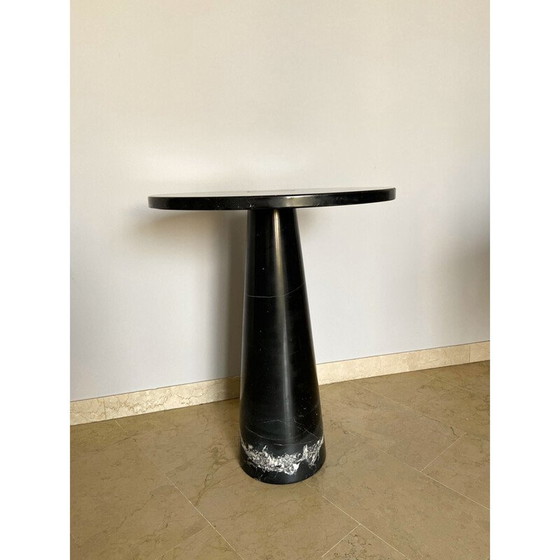 Image 1 of Vintage Marquina marble side table for Skipper, Italy 1970