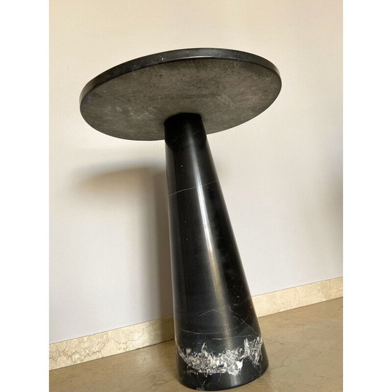 Image 1 of Vintage Marquina marble side table for Skipper, Italy 1970