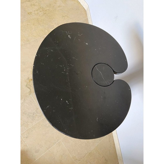 Image 1 of Vintage Marquina marble side table for Skipper, Italy 1970