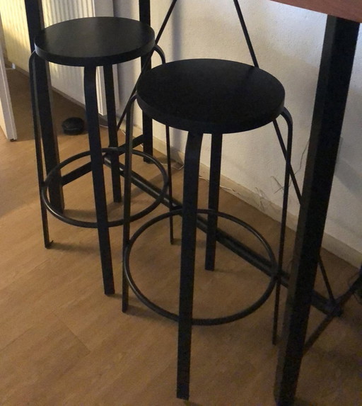 2X Ondarreta Chico Stools, Black