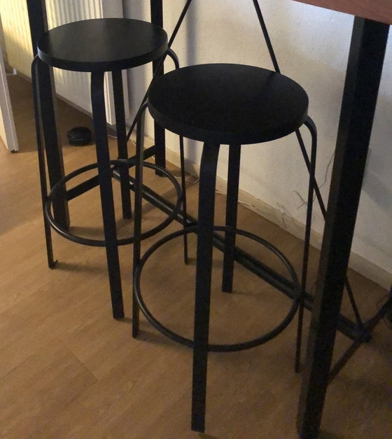 Image 1 of 2X Ondarreta Chico Stools, Black