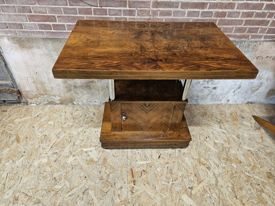 Image 1 of Art Deco Beverage Table Side Table 1930s