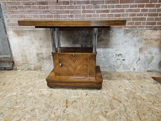 Image 1 of Art Deco Beverage Table Side Table 1930s