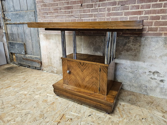 Image 1 of Art Deco Beverage Table Side Table 1930s