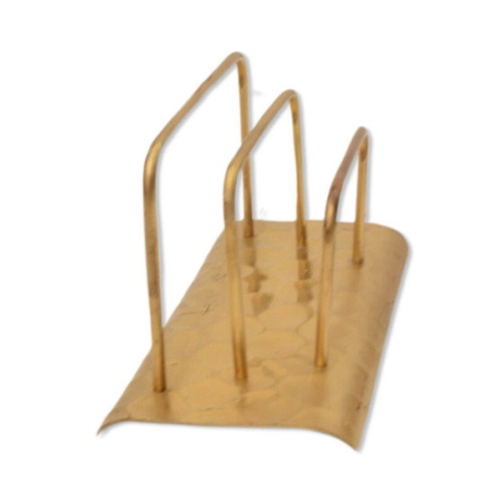 Image 1 of Portalettere vintage in ottone, Belgio 1950