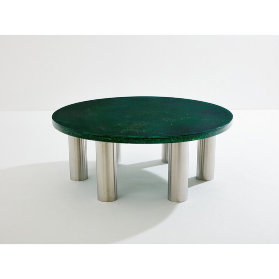 Image 1 of Vintage fractal resin coffee table by Marie-Claude De Fouquières, 1970