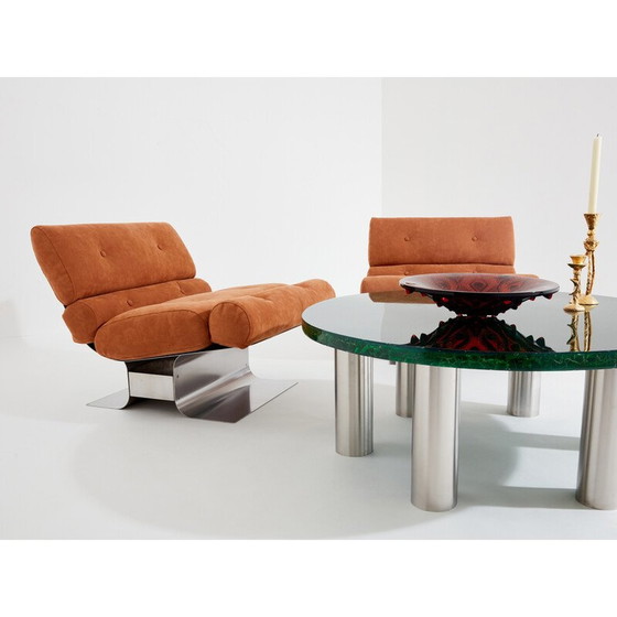 Image 1 of Vintage fractal resin coffee table by Marie-Claude De Fouquières, 1970