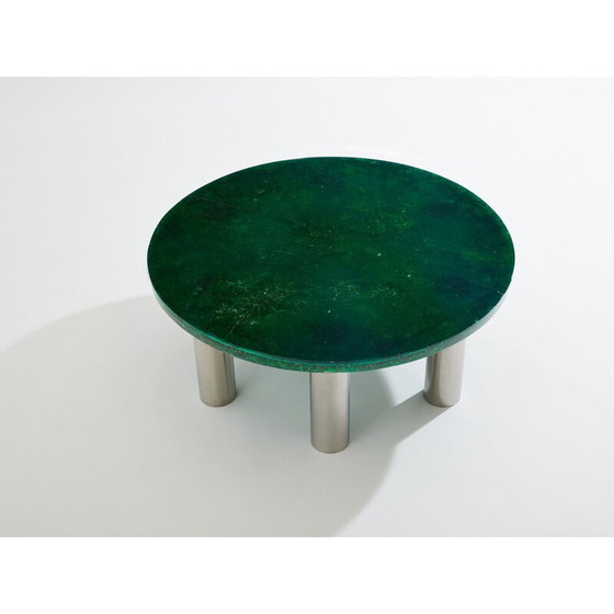 Image 1 of Vintage fractal resin coffee table by Marie-Claude De Fouquières, 1970