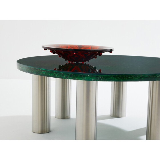 Image 1 of Vintage fractal resin coffee table by Marie-Claude De Fouquières, 1970