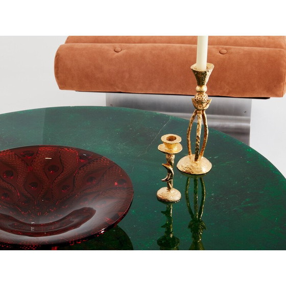 Image 1 of Vintage fractal resin coffee table by Marie-Claude De Fouquières, 1970