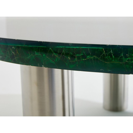 Image 1 of Vintage fractal resin coffee table by Marie-Claude De Fouquières, 1970