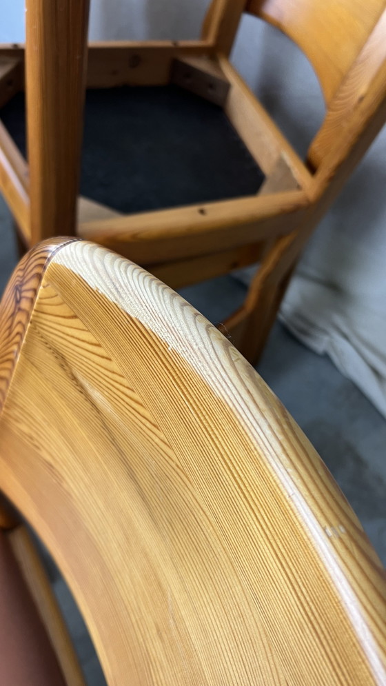 Image 1 of 4X Dyrlund Pine Chairs Skai Seat