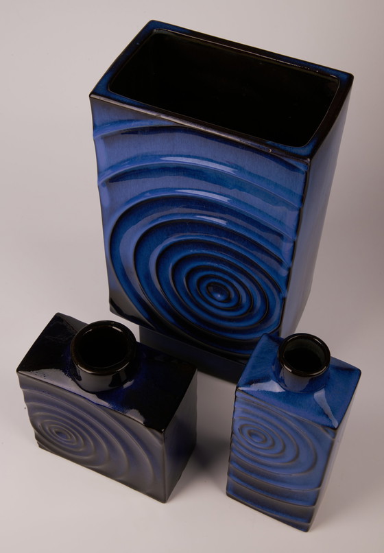 Image 1 of Set de 3 vases Steuler Zyclon by Cari Zalloni