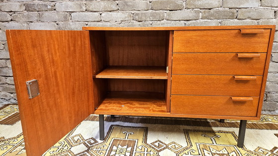 Image 1 of Small 1-door 4-drawer sideboard 1960