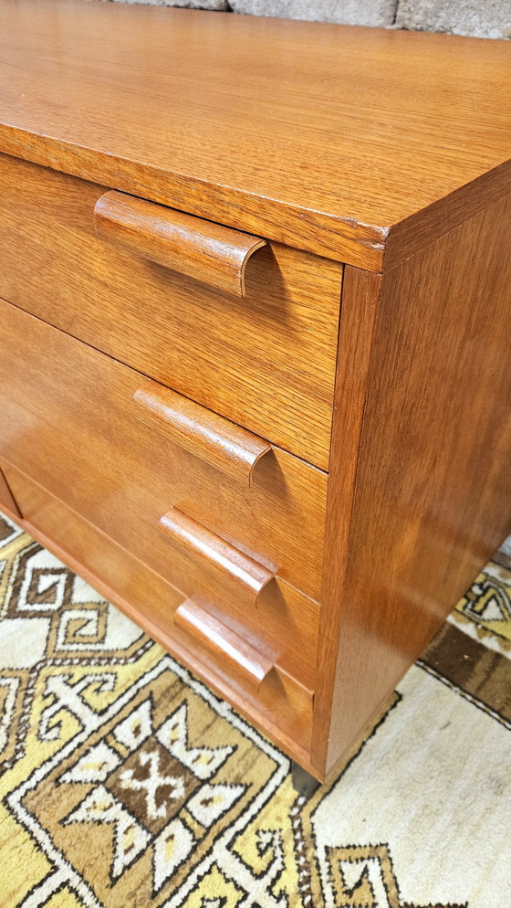 Image 1 of Small 1-door 4-drawer sideboard 1960