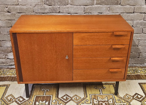 Small 1-door 4-drawer sideboard 1960